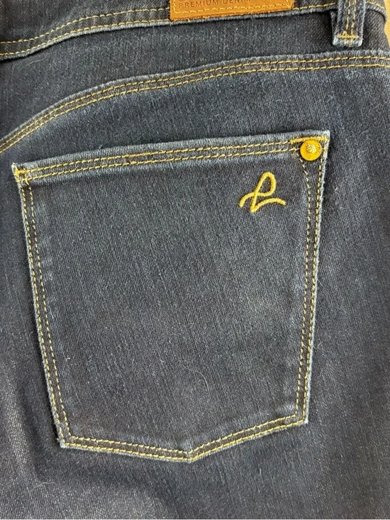 DL1961 Grace High Rise Straight Jeans in “Twilight” Dark Wash 32 - Picture 7 of 12